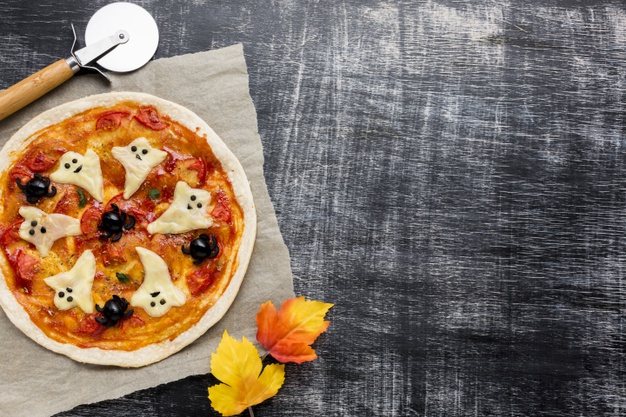 sabrosa pizza halloween hojas otono 23 2148276230